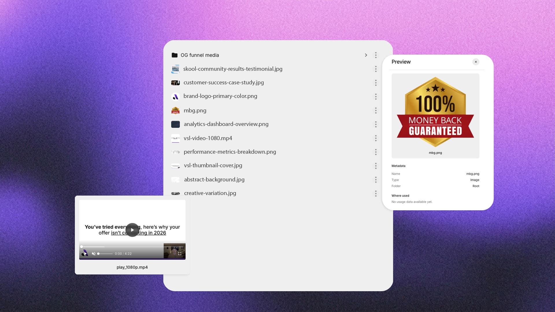 Fig content manager in the marketing workspace